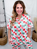 Daisy Christmas Checkered Loungewear Set