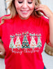 Faux Pearl Christmas Trees Graphic T-Shirt