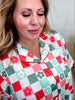 Daisy Christmas Checkered Loungewear Set