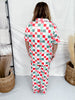 Daisy Christmas Checkered Loungewear Set