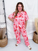 Checkered Cherries, Bows, & Flower Loungewear Set