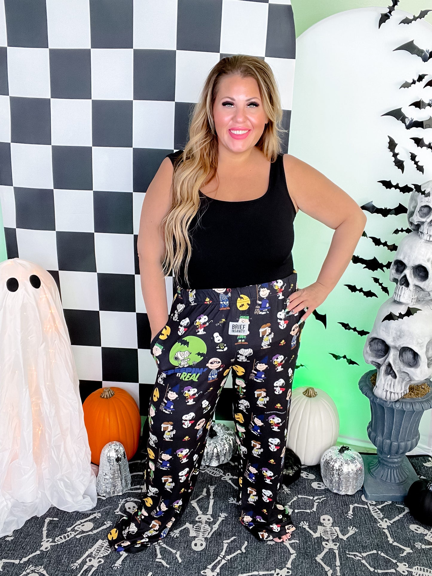 Snoopy Creepin' It Real Halloween Licensed Lounge Pants