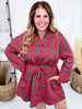 Red Flannel Shirt Dress