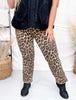 Leopard Print High Rise Kick Flares