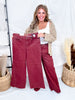 Judy Blue High-Waist Burgundy Retro Wide Jeans