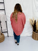 Mauve Open Front Knit Cardigan