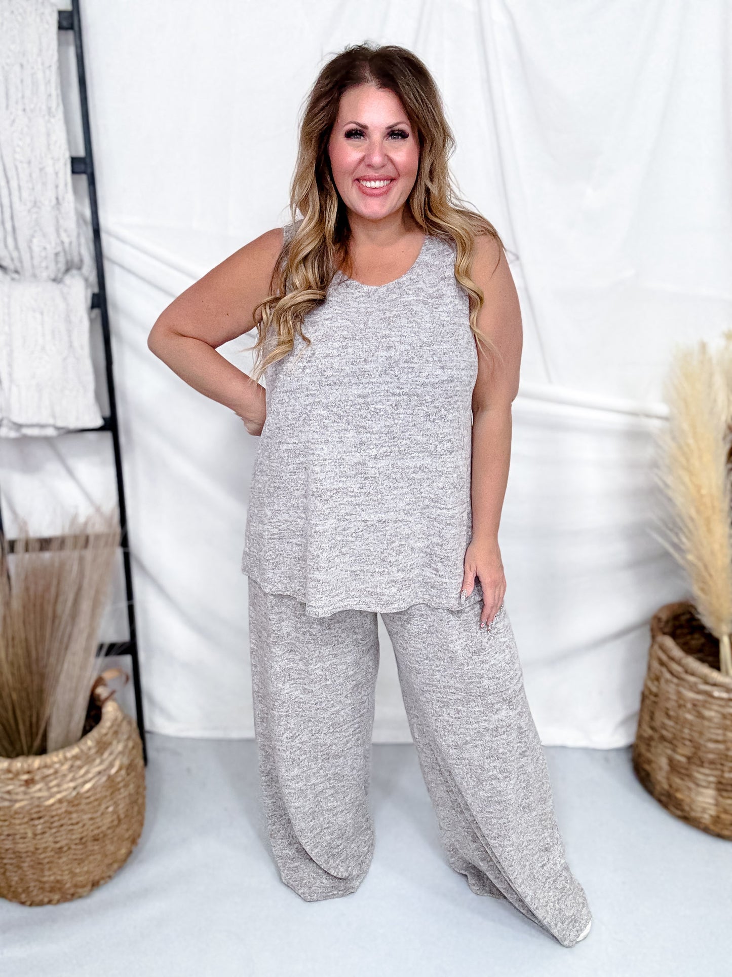 3 Piece Loungewear Set With Cardigan (8 Colors)