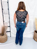 Black Lace V-Neck Sleeveless Sculpting Bodysuit