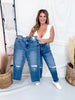 Judy Blue High Waist Rigid Magic Distressed Boyfriend Jeans