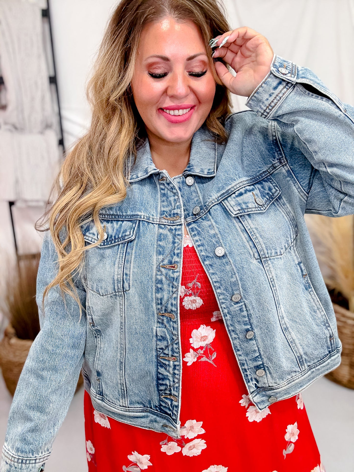 Judy Blue Boyfriend Rigid Magic Jean Jacket