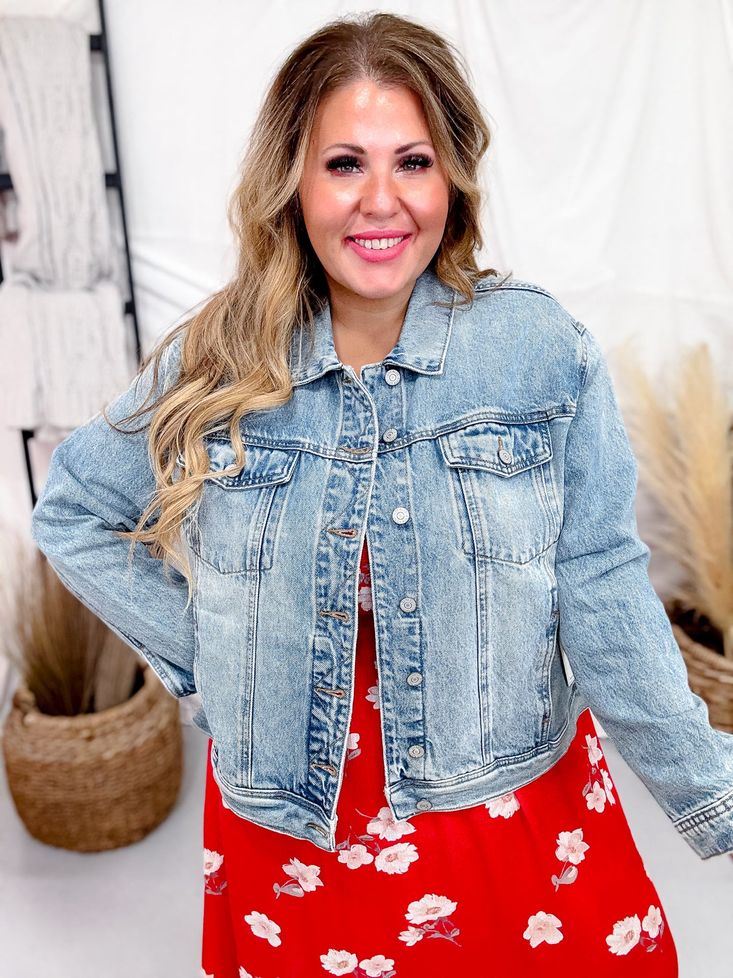 Judy Blue Boyfriend Rigid Magic Jean Jacket
