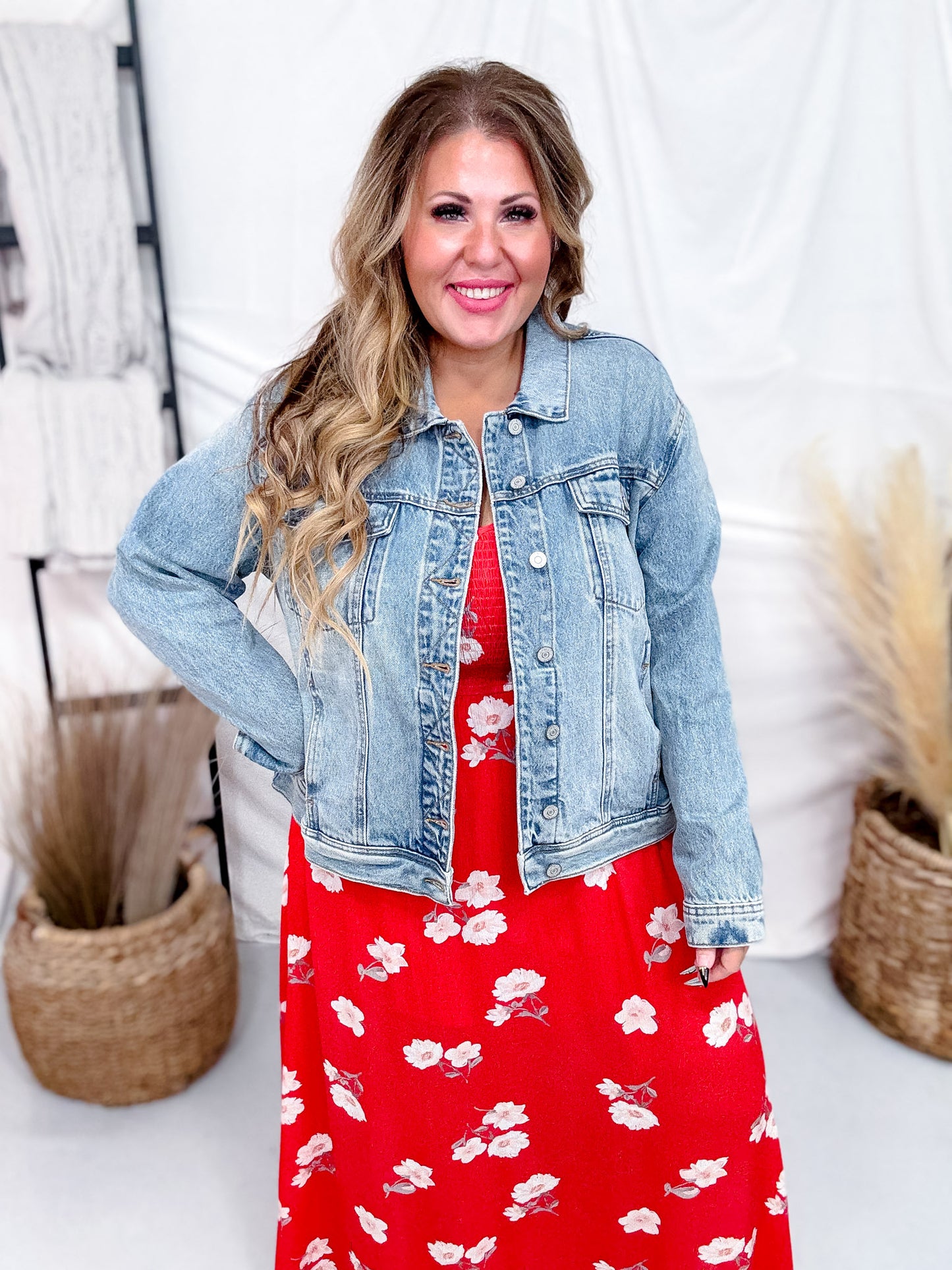 Judy Blue Boyfriend Rigid Magic Jean Jacket