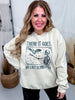 There It Goes My Last Flying Fuck Graphic Skeleton Sweatshirt