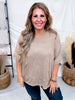 Poncho Style Sweater Top With Round Neckline (7 Colors)