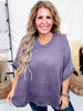 Poncho Style Sweater Top With Round Neckline (7 Colors)