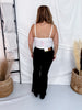 Sculpting Thong Bodysuit In White Lace