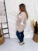 Button Front White Duck Sweater Cardigan