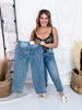 Judy Blue Petite High Waist Tummy Control Straight Leg Ankle Jeans