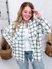 Green and Pink Plaid Button Down Flannel