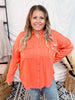 Raw Hem Long Sleeve Button Down