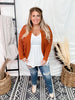 Rust Dolman Open Sweater Cardigan
