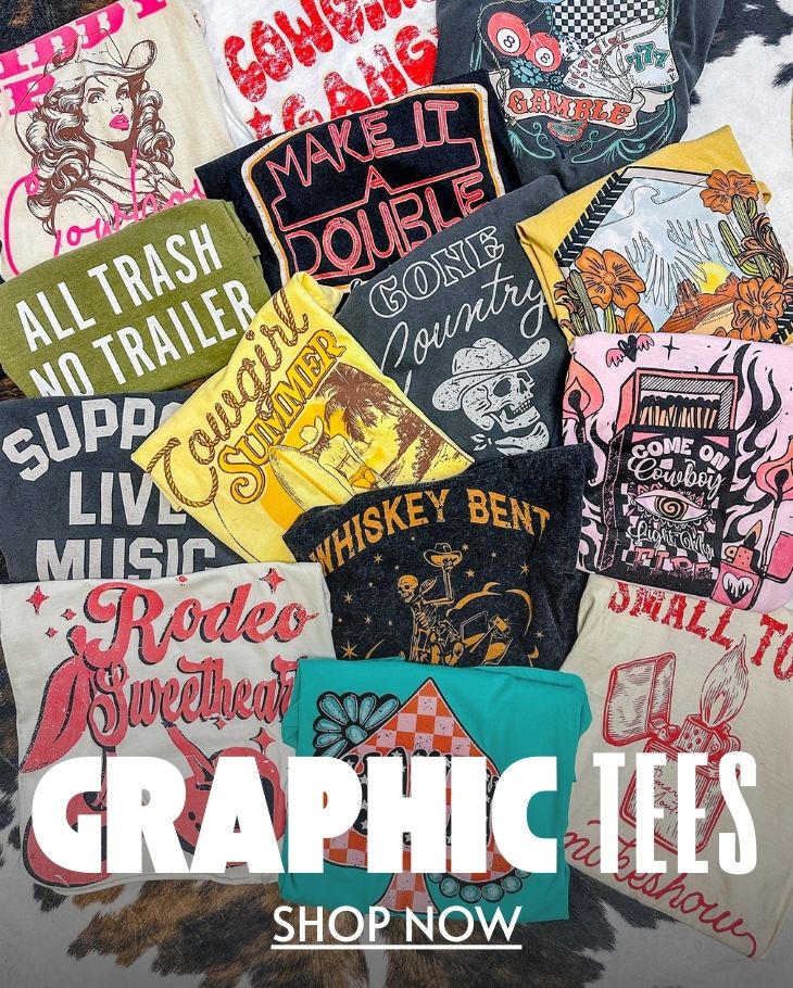 Trendy women's graphic tee with bold lettering and vintage-inspired design, perfect for casual everyday wear