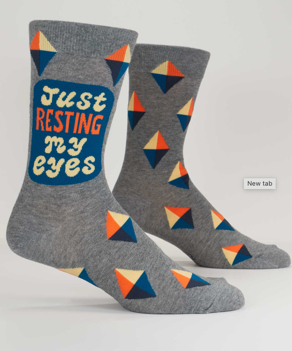 Just Resting My Eyes Men's Crew Socks