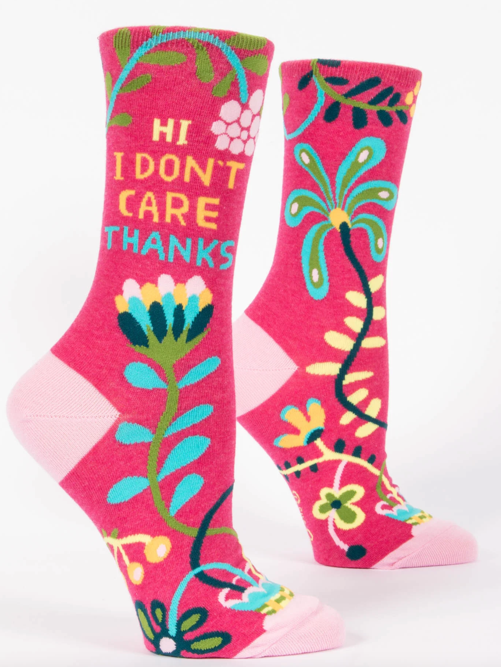 Hi I Don't Care Thanks Crew Socks