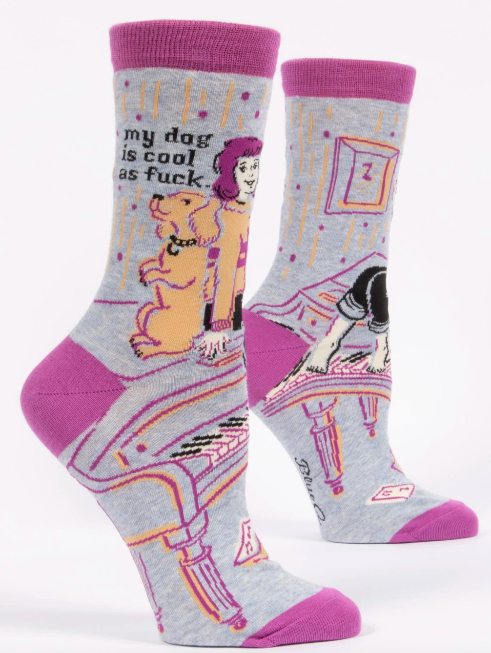 My Dog Is Cool As Fuck Crew Socks