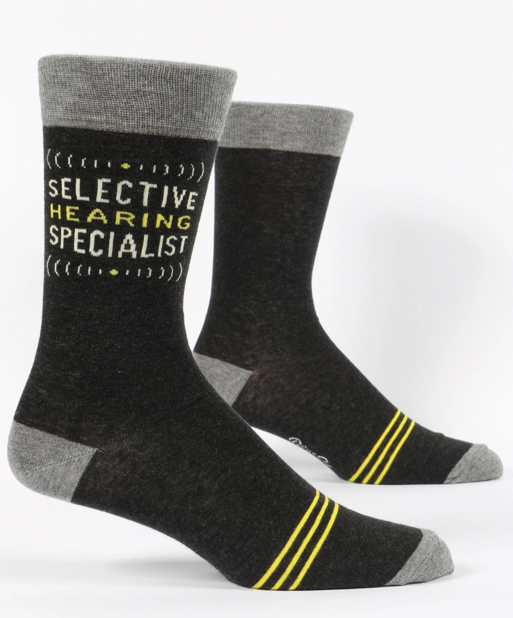 Selective Hearing Specialist Men's Crew Socks
