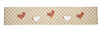 Gingham Table Runner with Crochet Farm Animal
