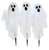Set of 3 LED Ghost Lawn Stakes