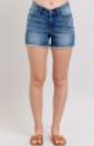 Judy Blue High-Waist V-Front Shorts W/ Shield Pockets