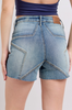 Judy Blue High-Rise Star Seam Detailed Denim Shorts