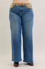 Judy Blue Mid Rise Column Straight Jeans With Corduroy Waist