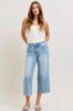 Judy Blue Mid-Rise Wide Leg Crop Vintage Pocket Jeans