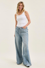 Judy Blue High-Waist Palazzo Featherweight Jeans W/ Drawstring