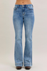 Judy Blue Mid Rise Flares With Wide Hems