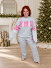 "Merry Christmas" Gray Long Sleeve Sweatshirt