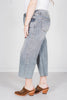 Judy Blue Mid Rise Tummy Control Raw Hem Wide Crop