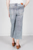 Judy Blue Mid Rise Tummy Control Raw Hem Wide Crop