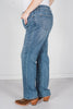 Judy Blue Mid-Rise Contrast Wash Destroy Dad Jeans