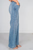 Judy Blue High Waist Side Seam Insert Detail Retro Wide Leg Jeans