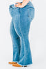 Judy Blue High-Waist Front Pintuck Detail Flare Jeans