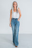 Judy Blue High Waist Flare Jeans with Vertical Seam Detail