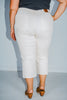 Judy Blue Vanilla Garment Dyed Crop Wide Leg Jeans