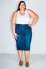 Judy Blue High Waisted Mid Length Skirt FINAL SALE