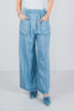 Acid Washed Chambray Palazzo Pants