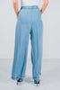 Acid Washed Chambray Palazzo Pants
