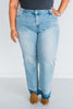 Judy Blue Mid-Rise Release Hem Wide Leg Jeans